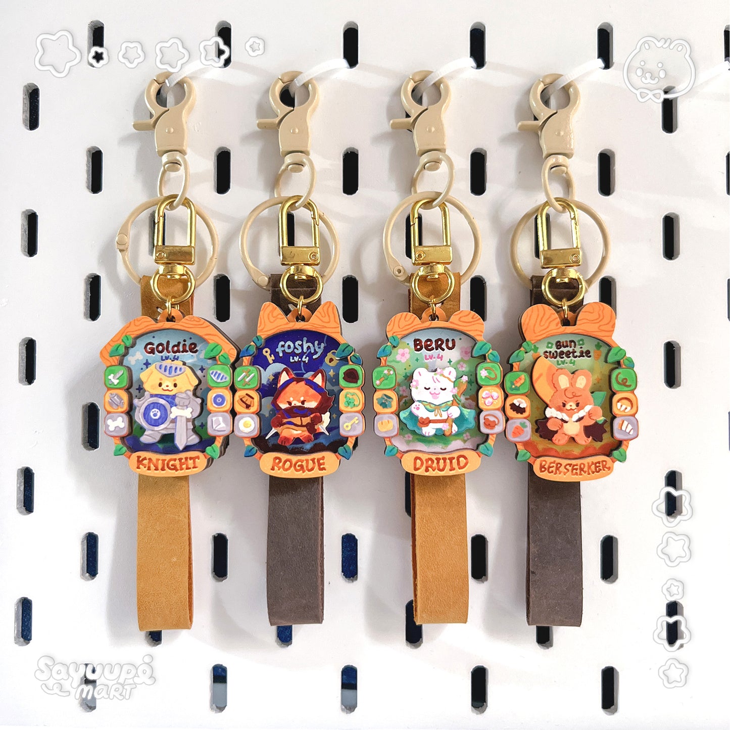 Adventure Pawty Layered Wooden Keychain