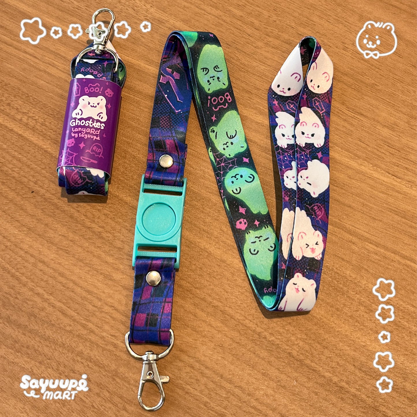 Ghosties Printed Lanyard