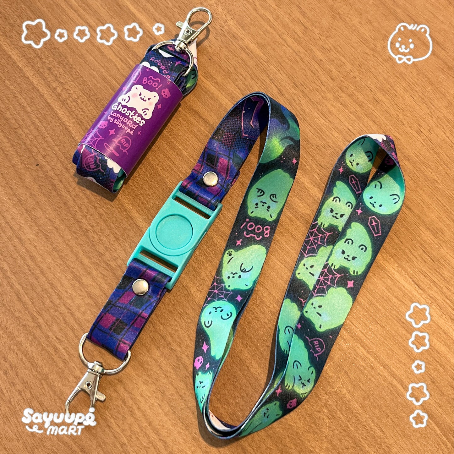 Ghosties Printed Lanyard