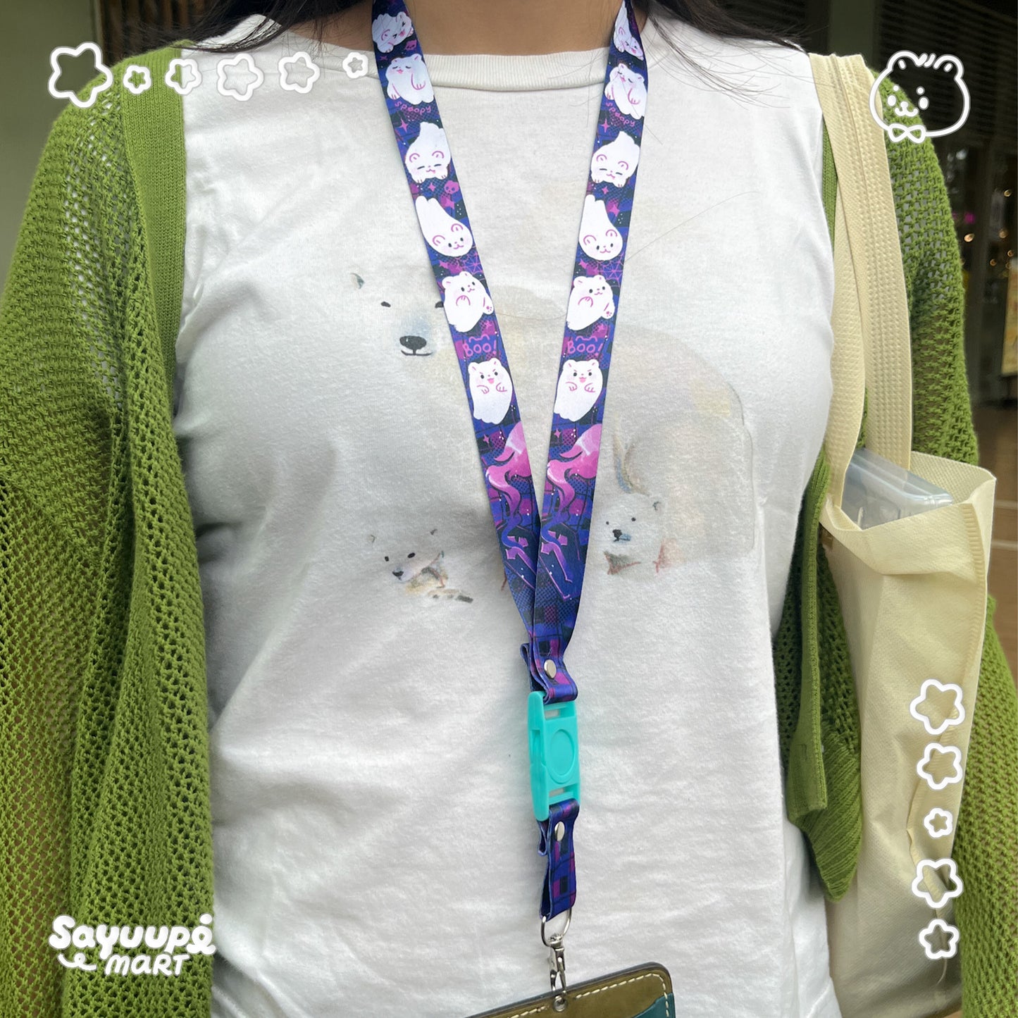 Ghosties Printed Lanyard
