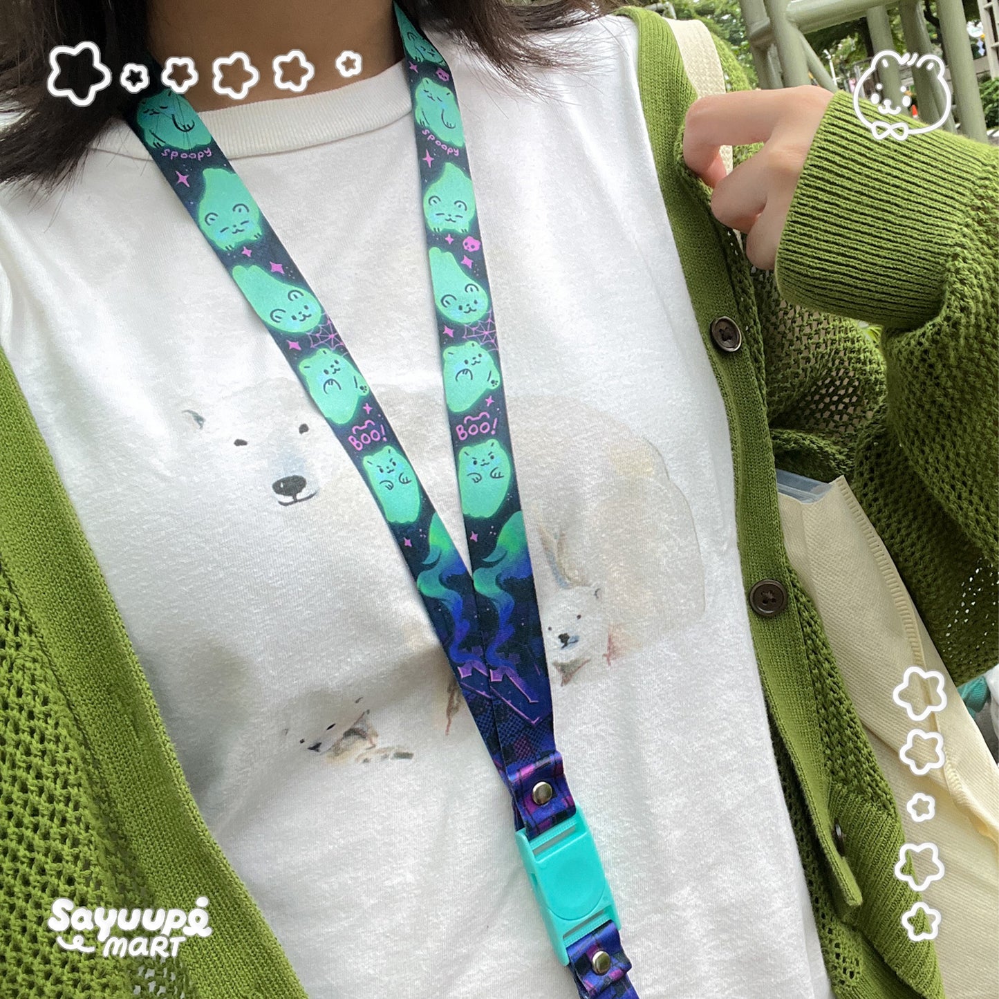 Ghosties Printed Lanyard