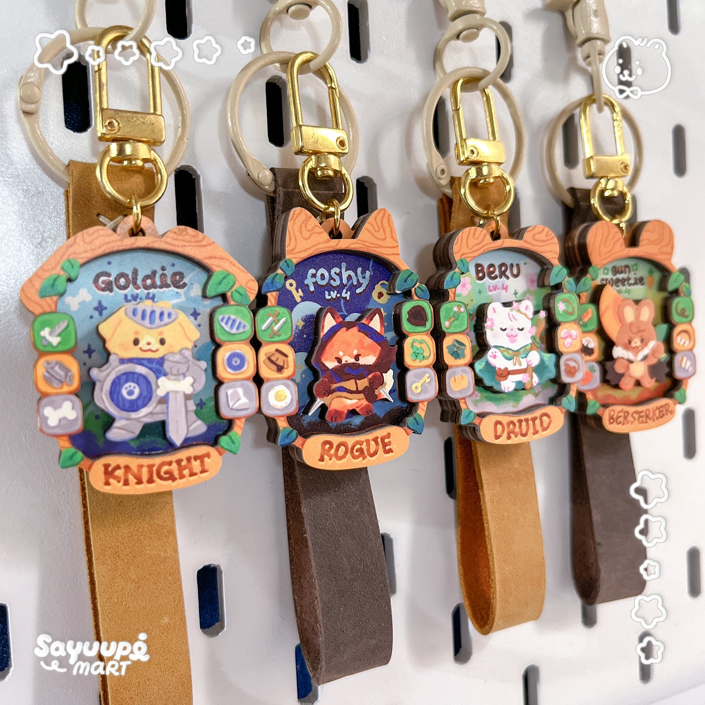 Adventure Pawty Layered Wooden Keychain