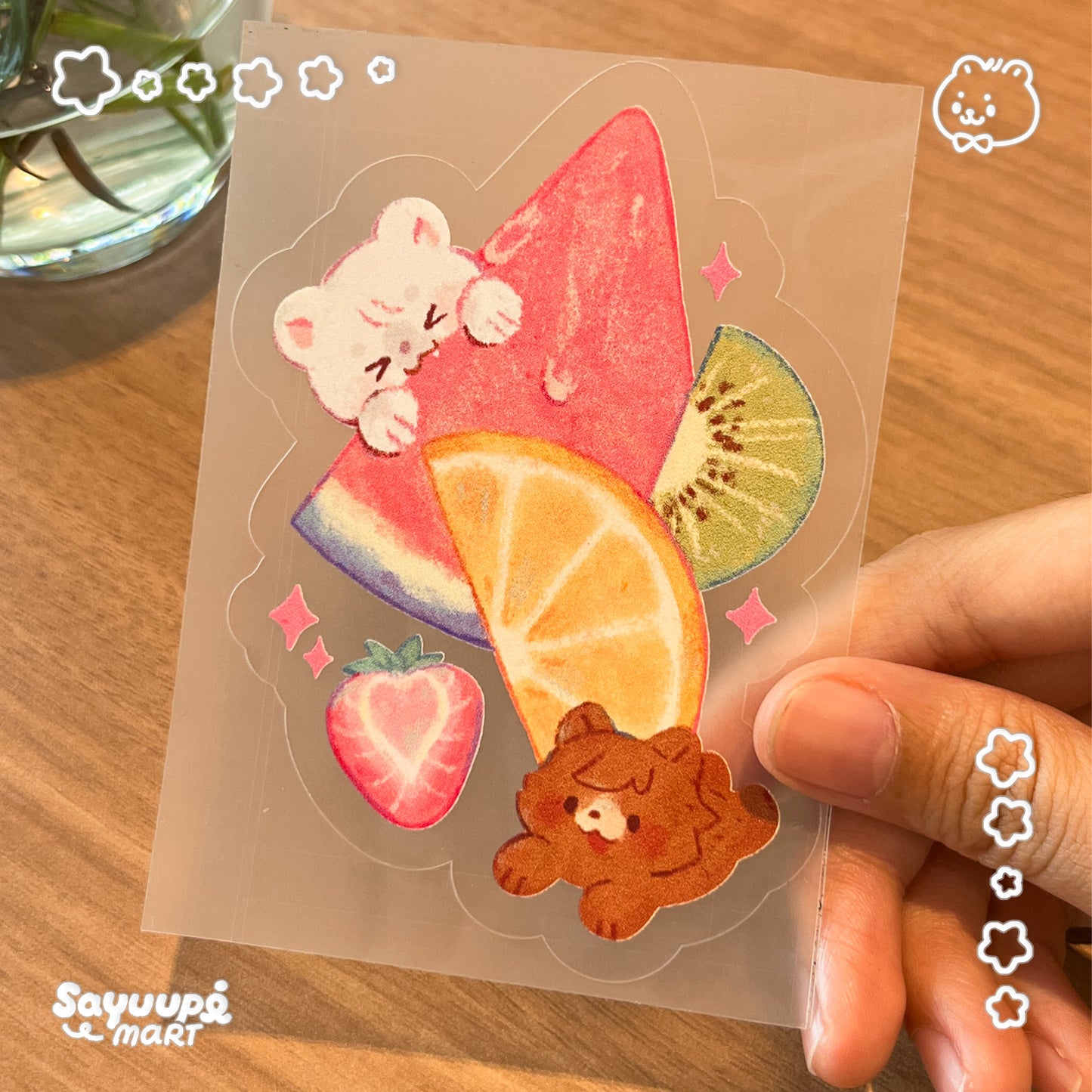 Transparent Kisscut Sticker Sheets