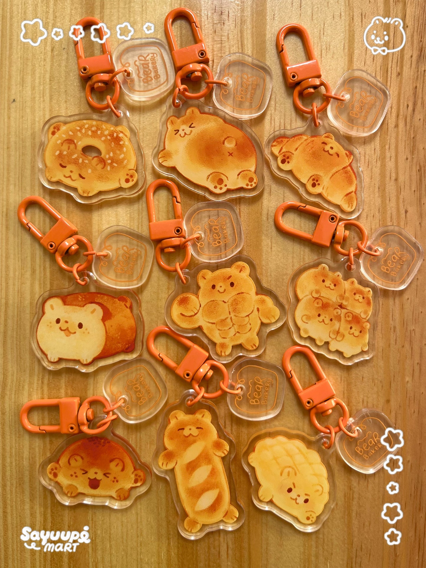 Bear Bakery Acrylic Keychain - Guaranteed Pull!