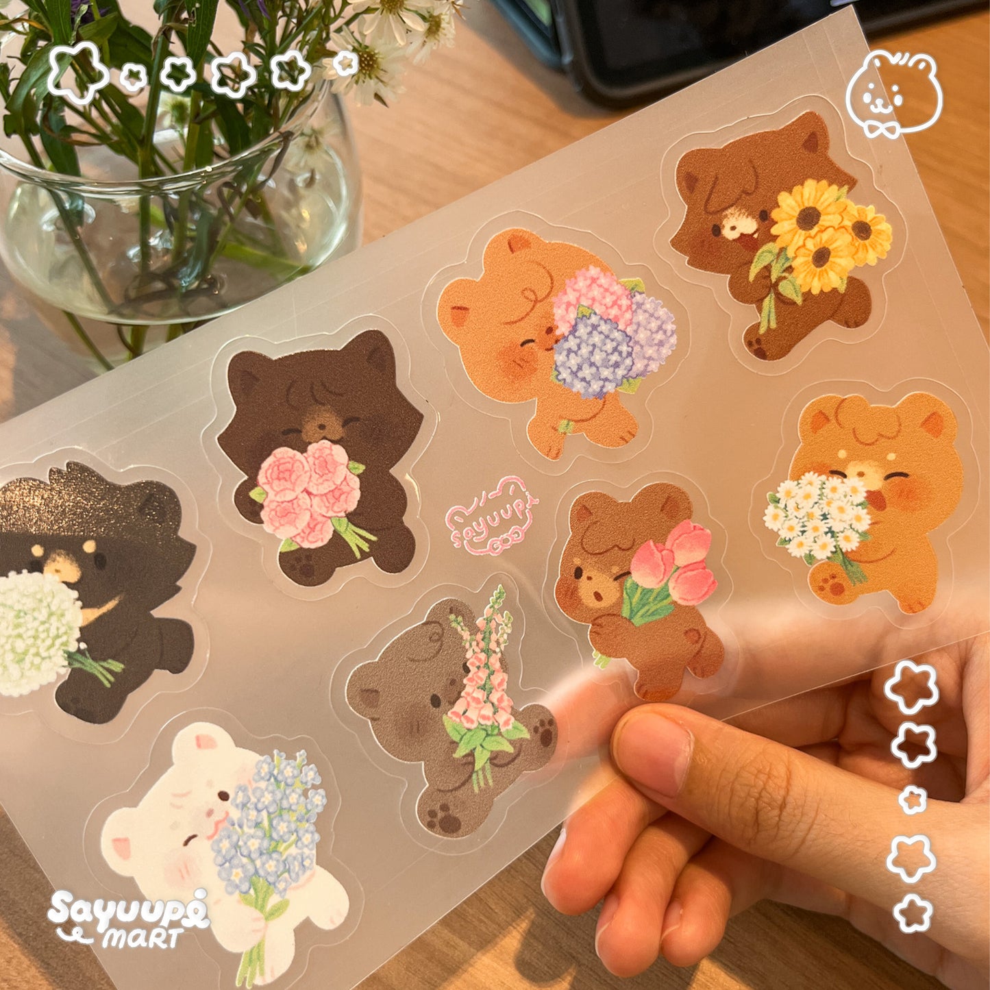 Transparent Kisscut Sticker Sheets