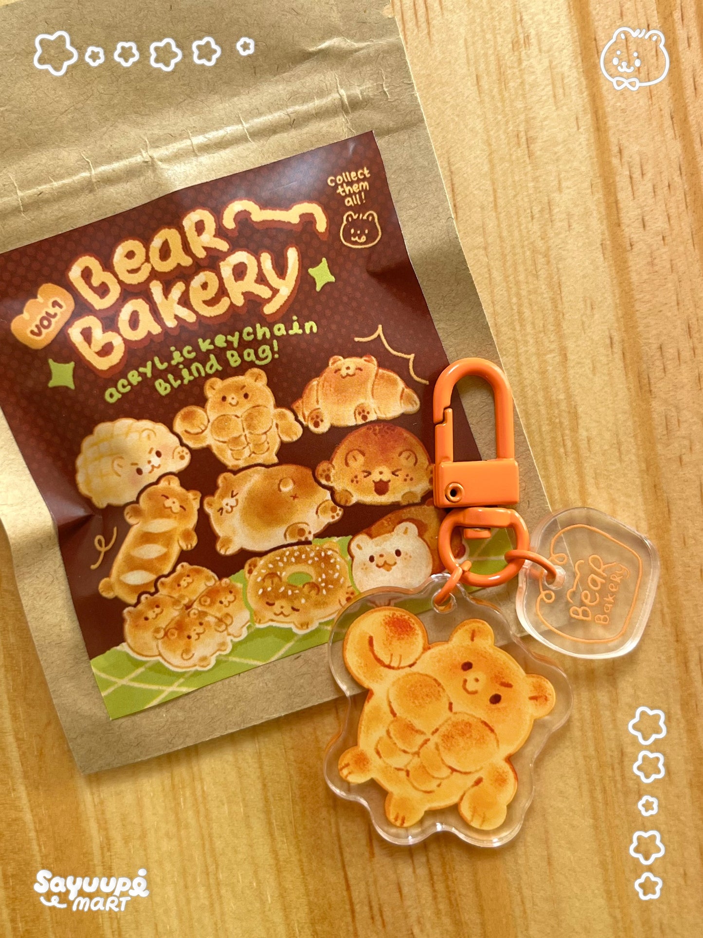 Bear Bakery Acrylic Keychain - Guaranteed Pull!