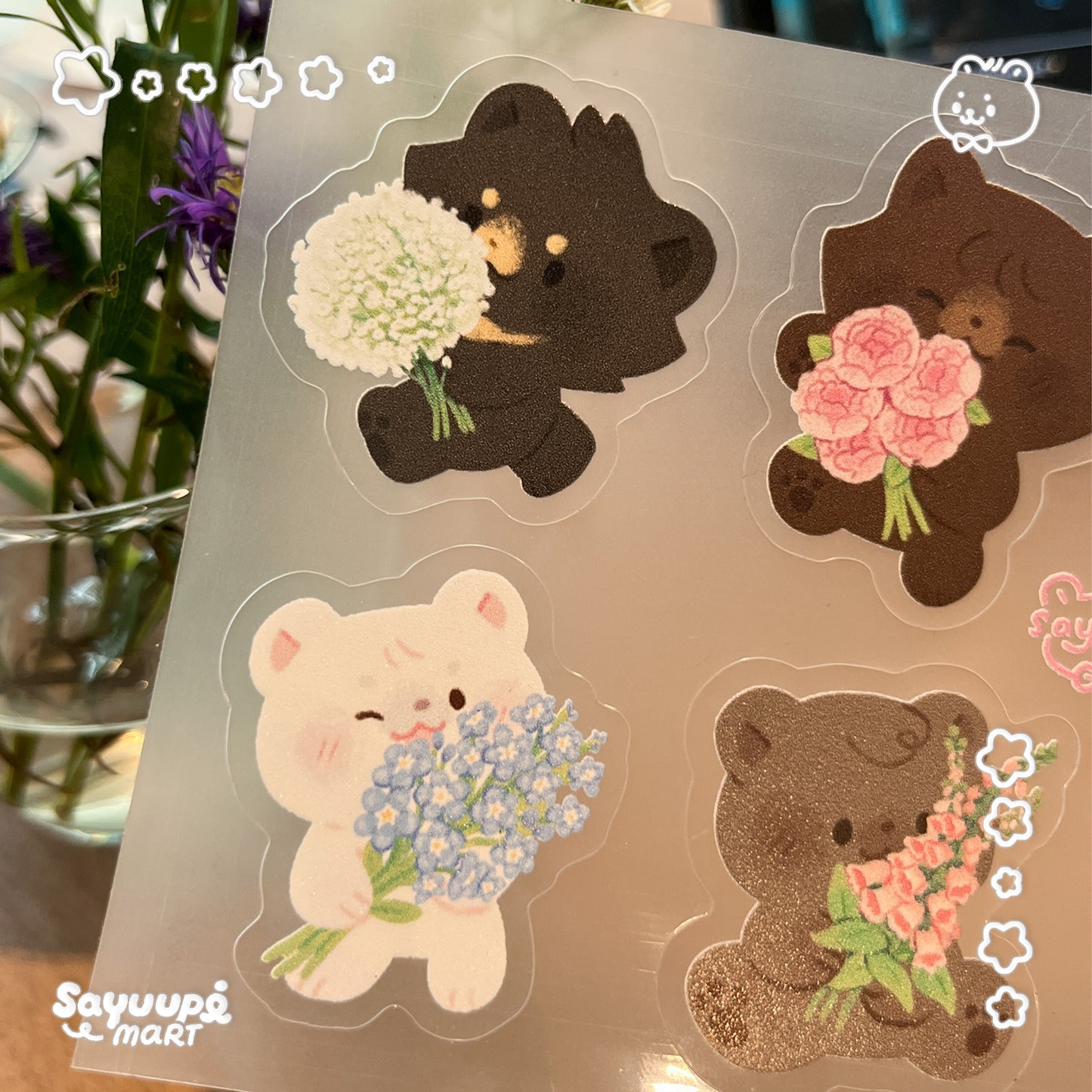 Transparent Kisscut Sticker Sheets