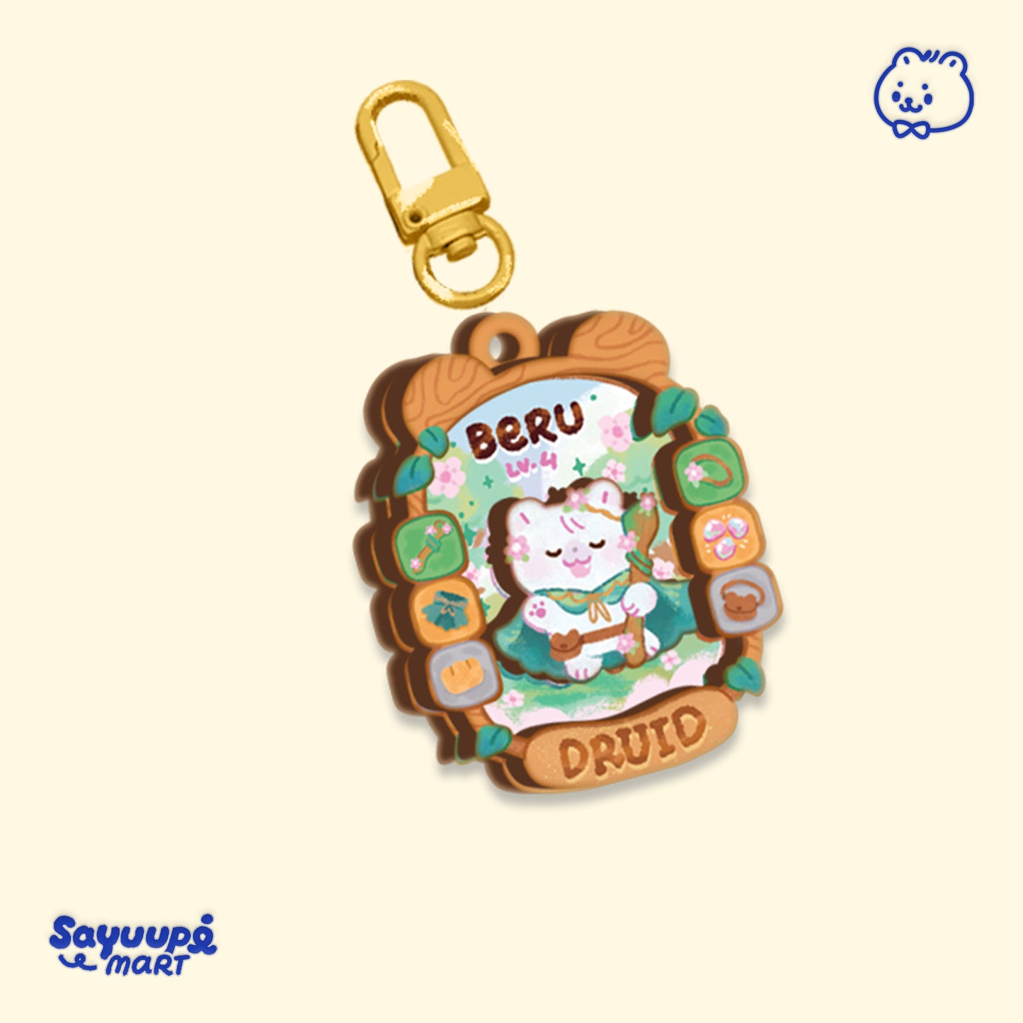 Adventure Pawty Layered Wooden Keychain
