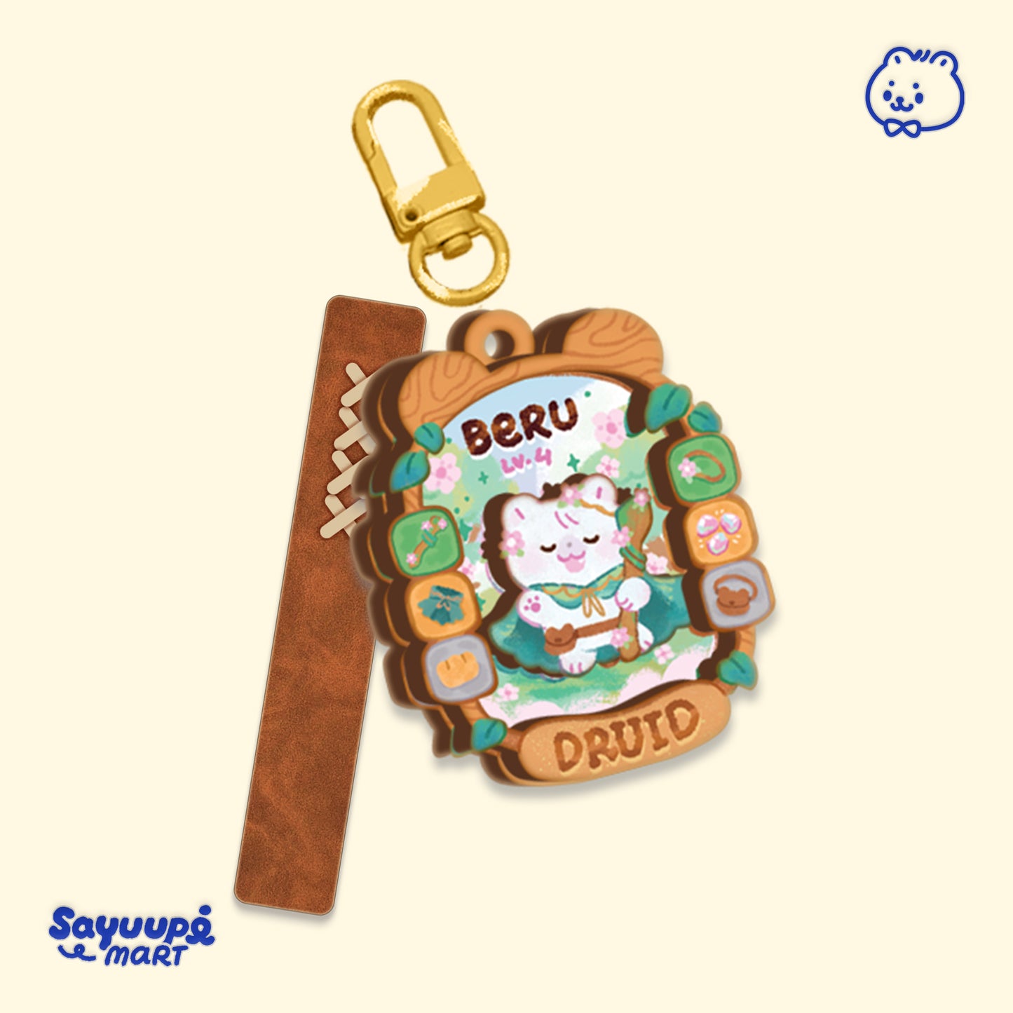 Adventure Pawty Layered Wooden Keychain