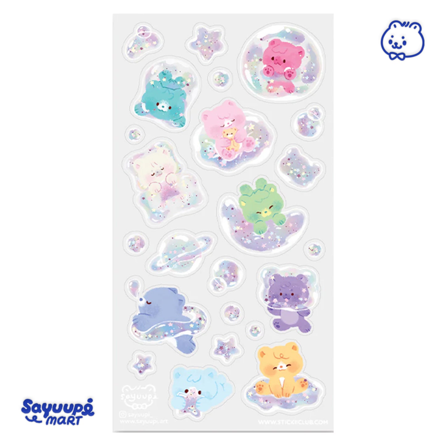 Transparent Kisscut Sticker Sheets