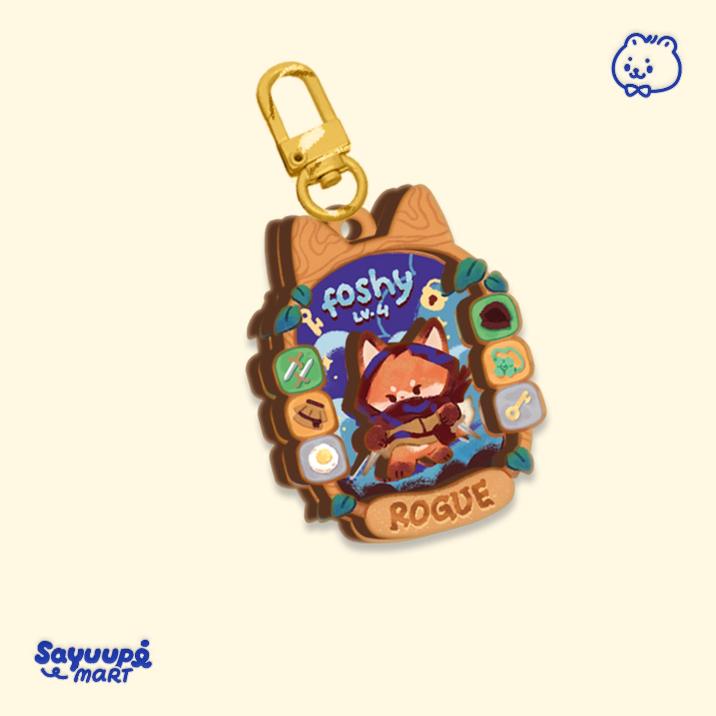 Adventure Pawty Layered Wooden Keychain