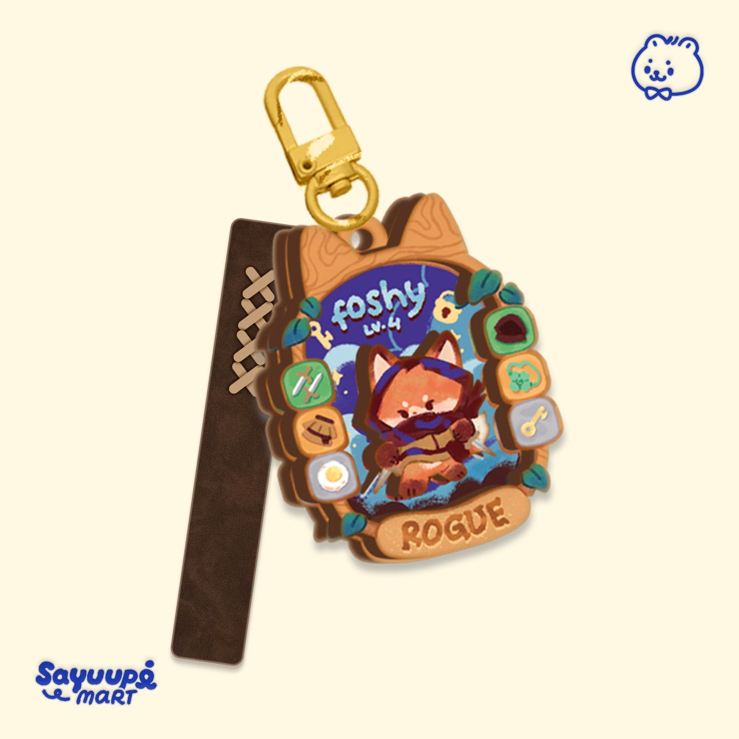 Adventure Pawty Layered Wooden Keychain