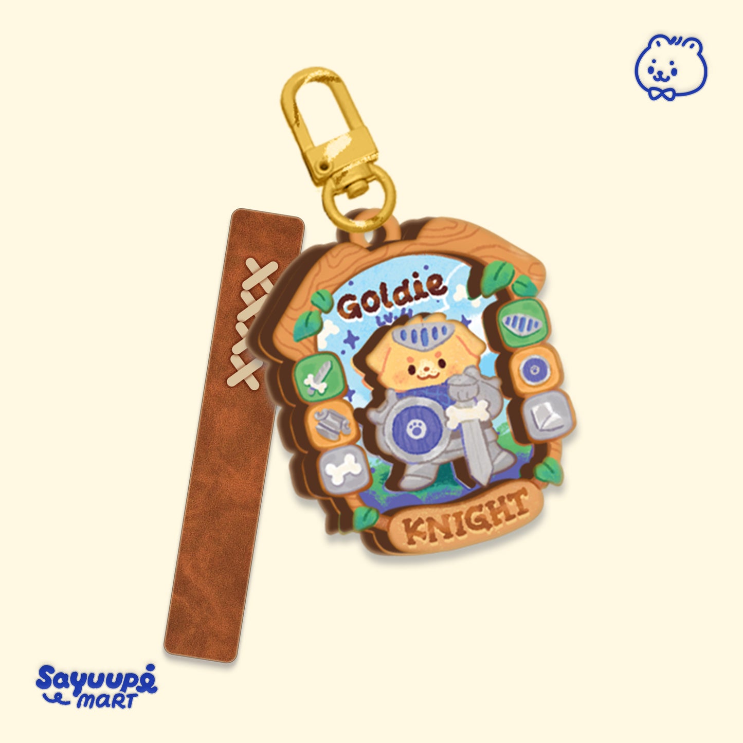 Adventure Pawty Layered Wooden Keychain