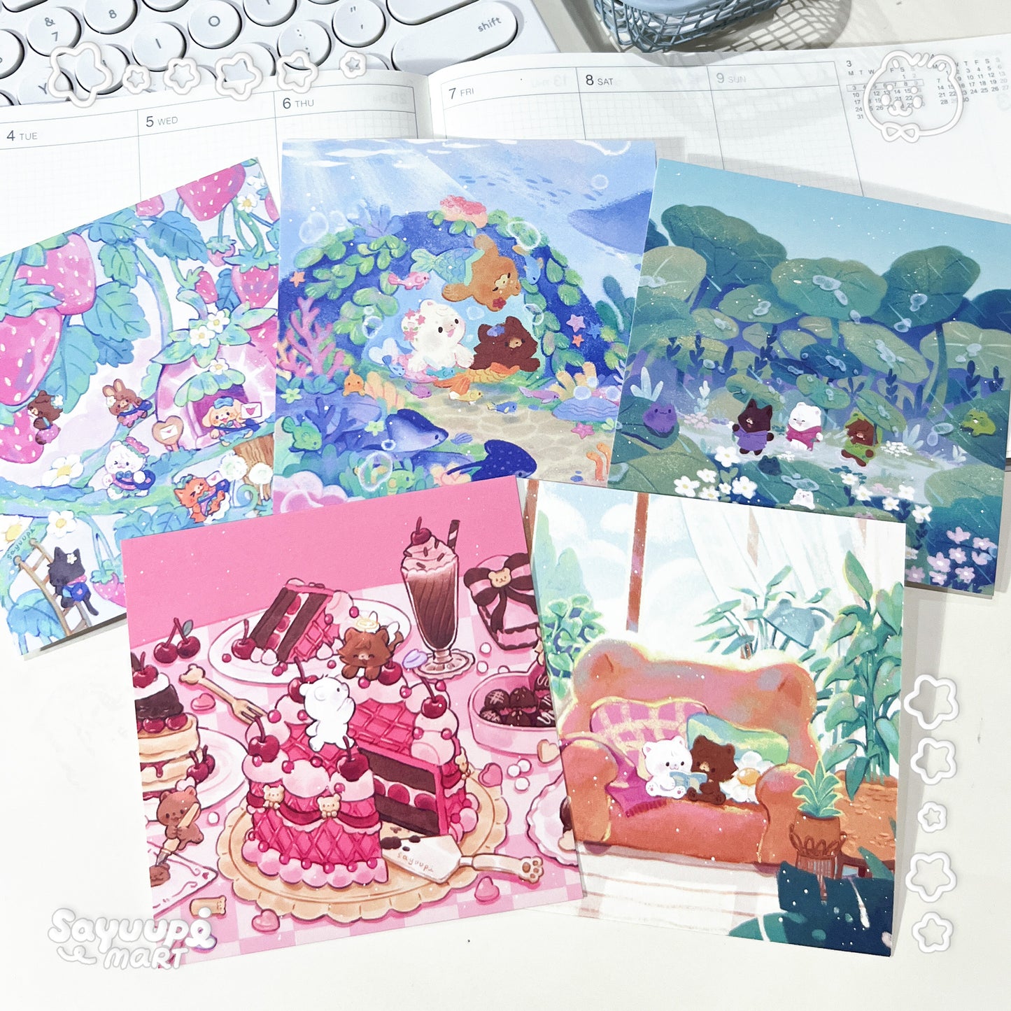 Mini Art Prints A6 - Group B