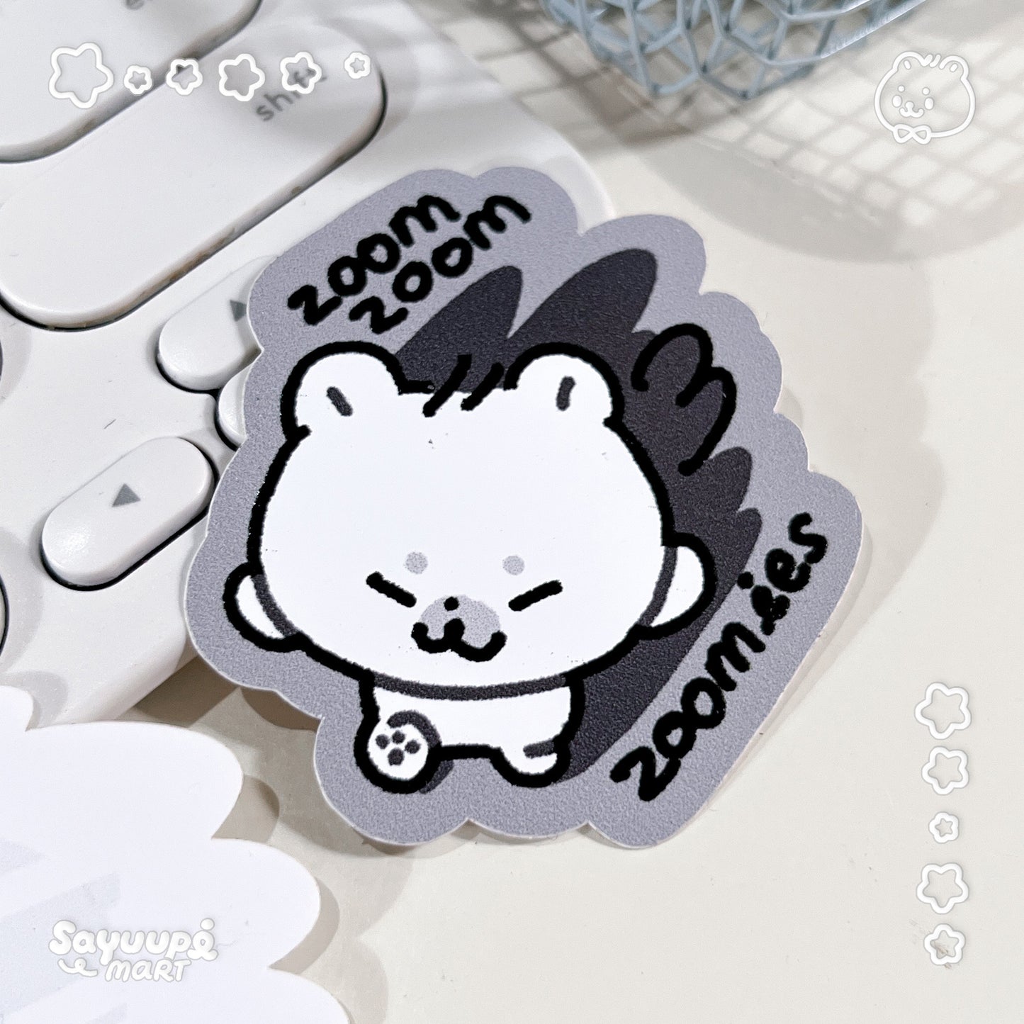 Die Cut UV Stickers - Zoom Zoom Zoomies